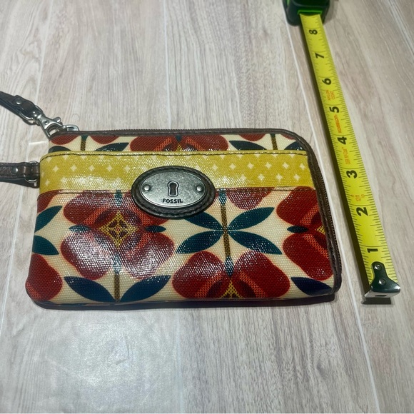 Discontinued Fossil Key-Per Wristlet Wallet - Y2K Early 2010s Retro Floral - Picture 8 of 8
